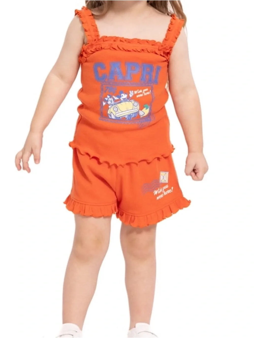 Girls 5T Disney Ruffle Tank & Shorts Set